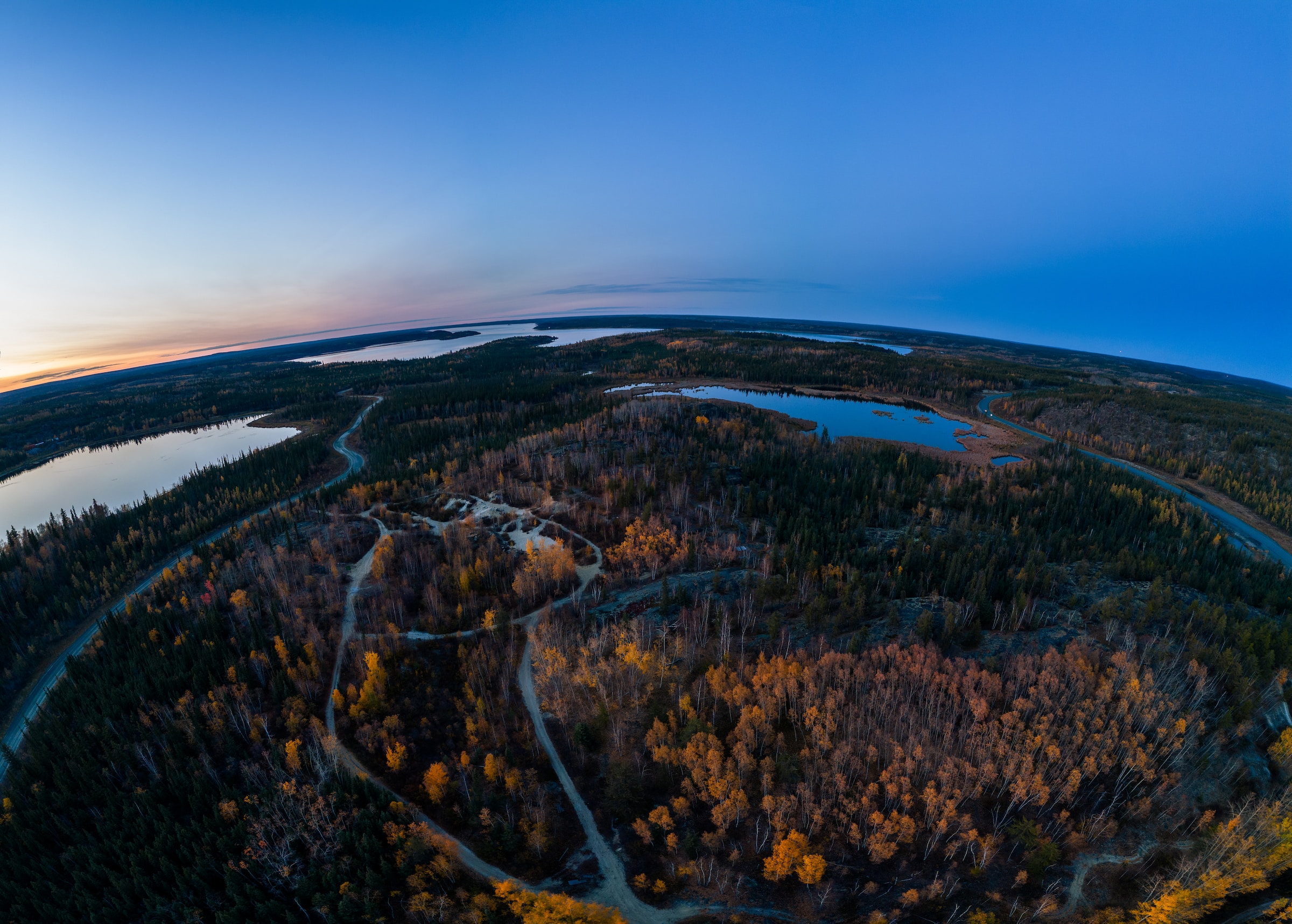 Drone view of NWT.